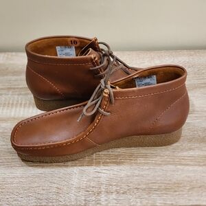 Clarks Mens Shacre Boot  tan Brown Shoes Sz 10
